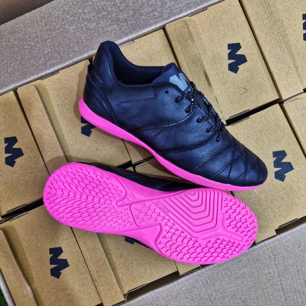 Sepatu futsal bahan kulit  Way Nation Classico indor. sepatu futsal lokal brand