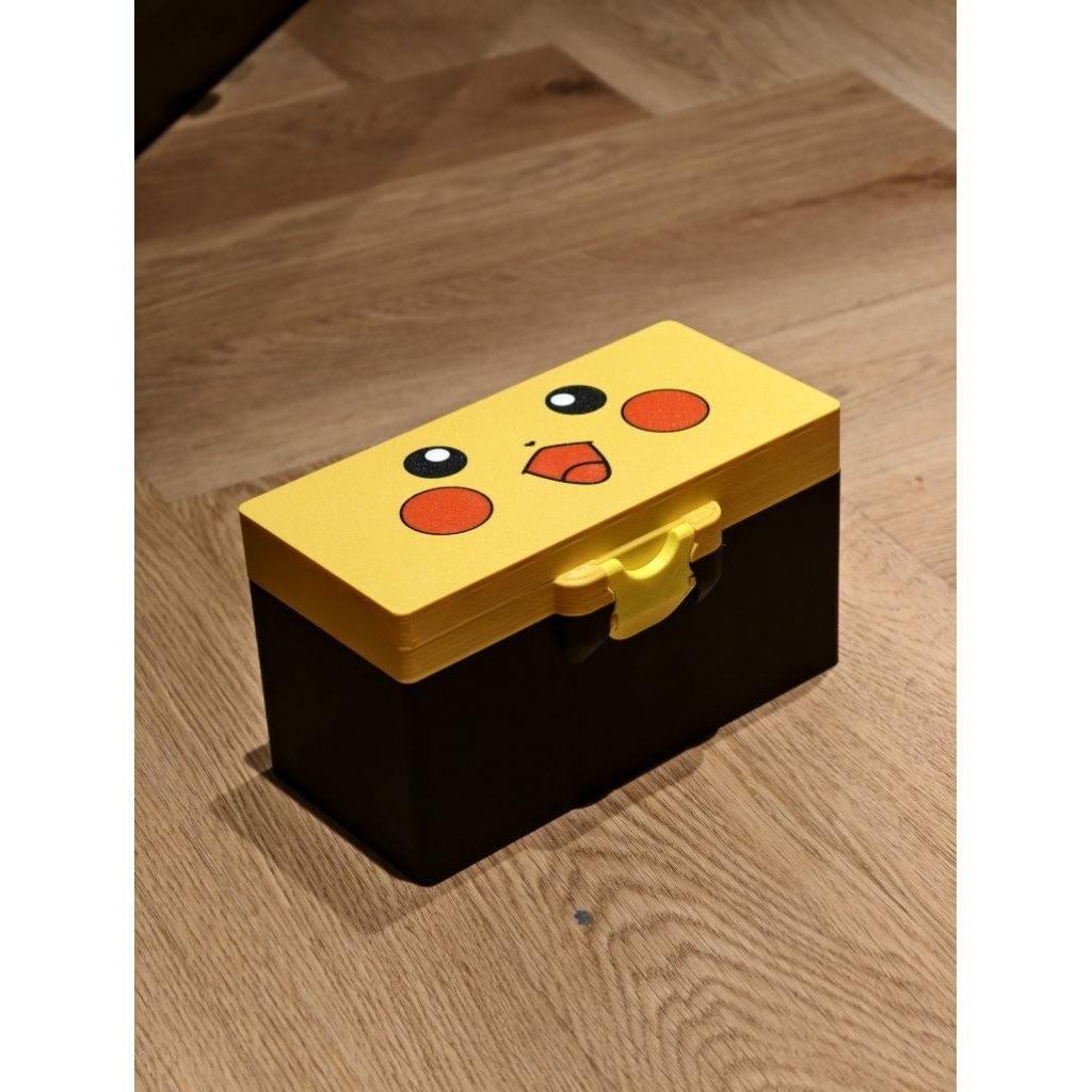 Raw card box pikachu | pokemon box | TCG organizer pokemon