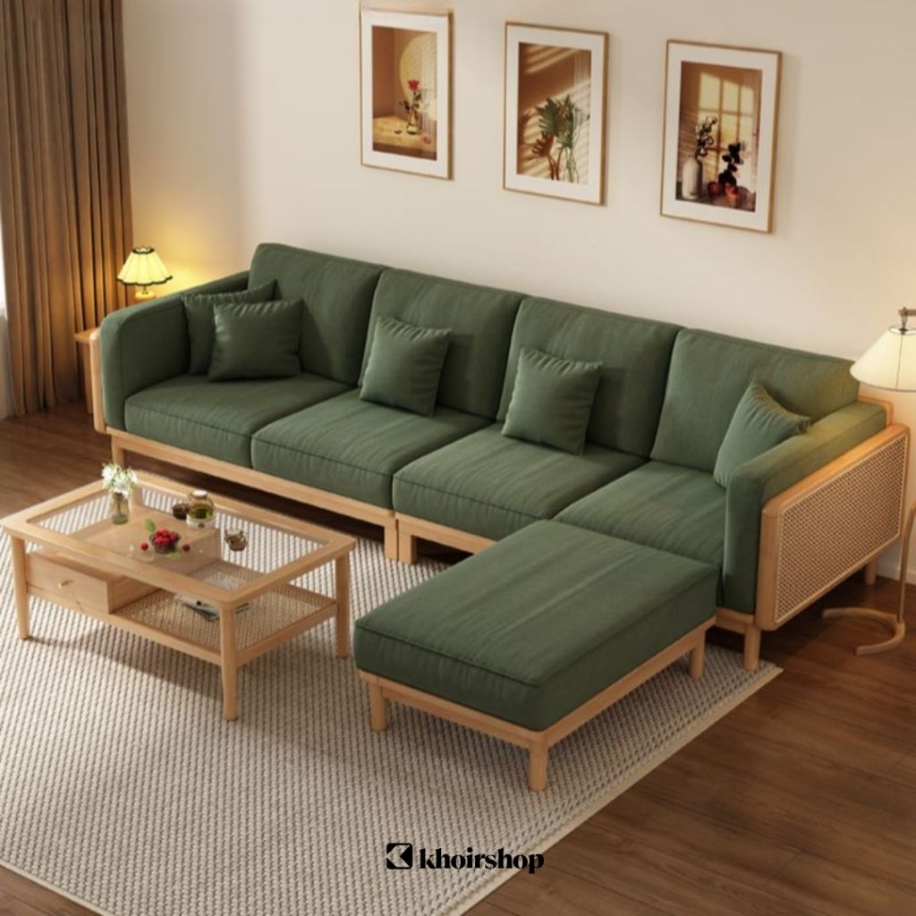 SET KURSI TAMU MINIMALIS MODERN KURSI TAMU ROTAN SOFA RUANG TAMU KAYU JATI SOFA TAMU L