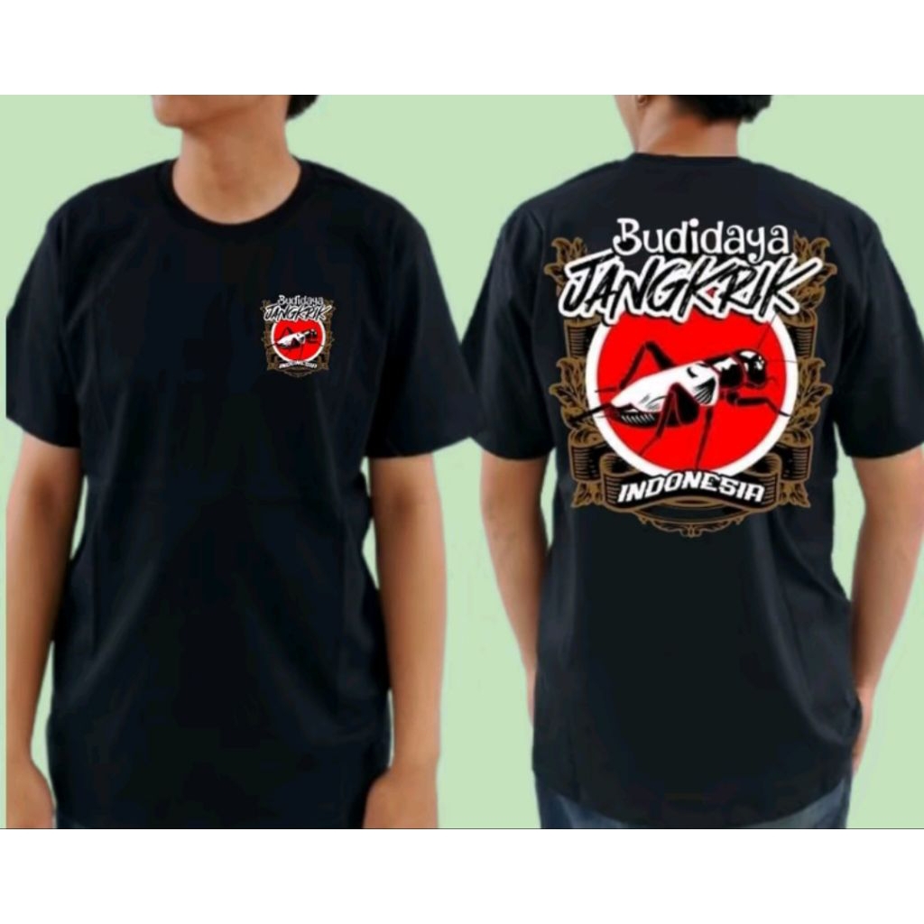 KAOS BUDIDAYA JANGKRIK INDONESIA MOTIF MERAH PUTIH