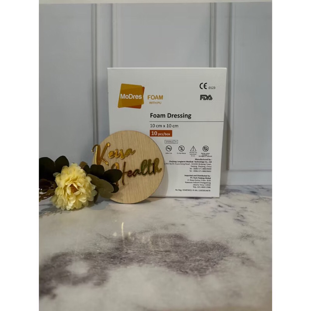 Modress Foam Dressing 10x10 cm Rawat Luka 1 lembar