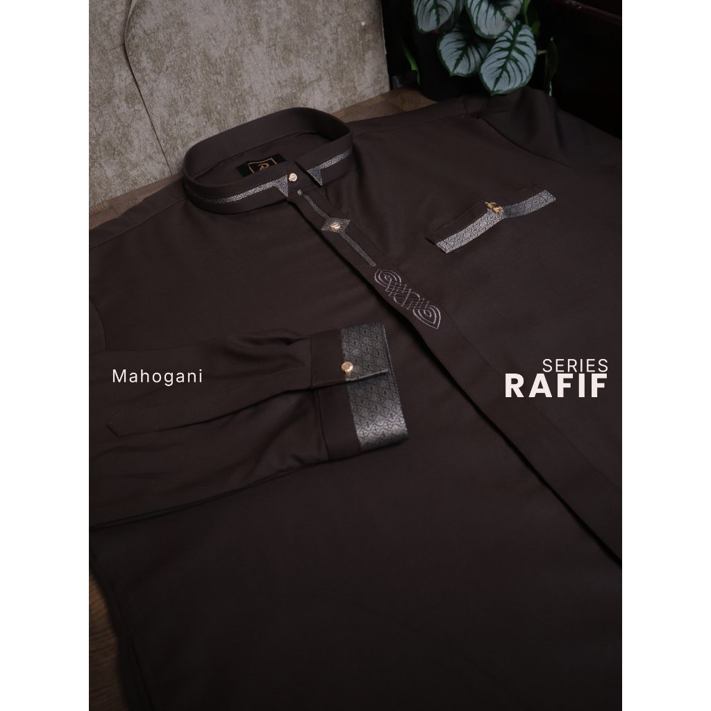 Alraz Koko Pria Lengan Panjang RAFIF FS 6136 A Katun Premium – Baju Muslim Pria Elegan Bisa COD