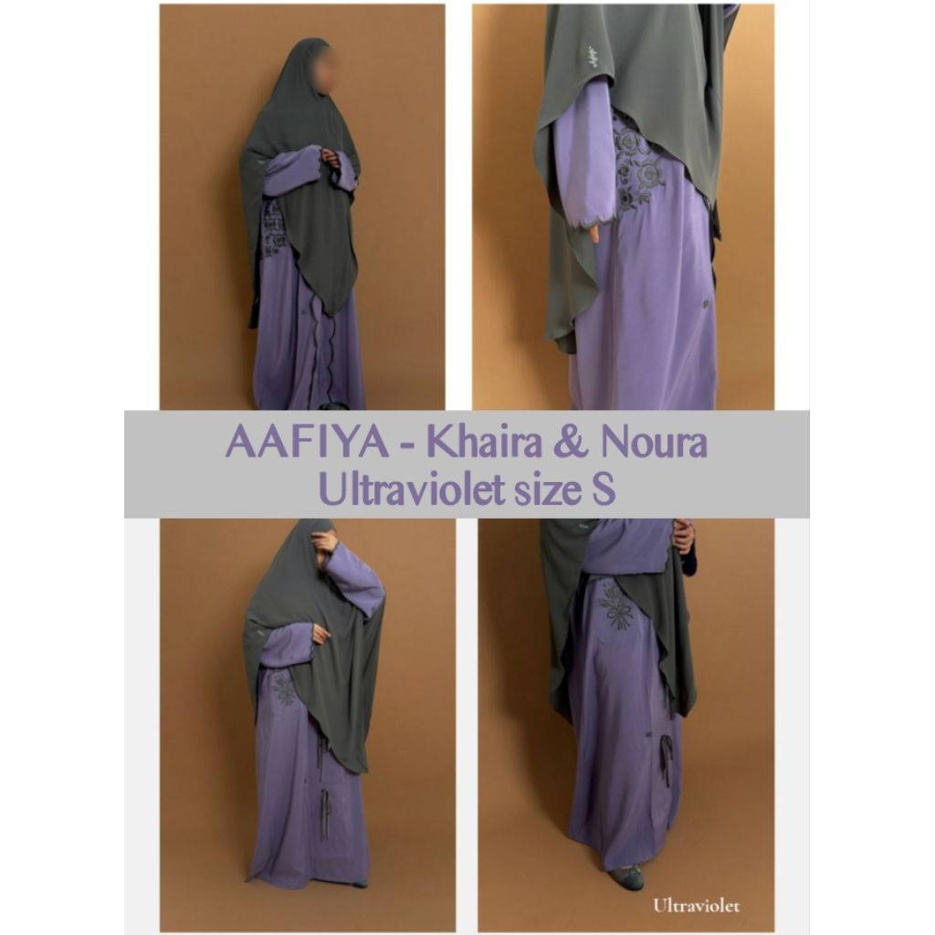 AAFIYA ABAYA | Yazka Pattern Pink S/M | Yazka Pattern Sheer Blue | Yazka Pattern Maroon | Yazka Patt