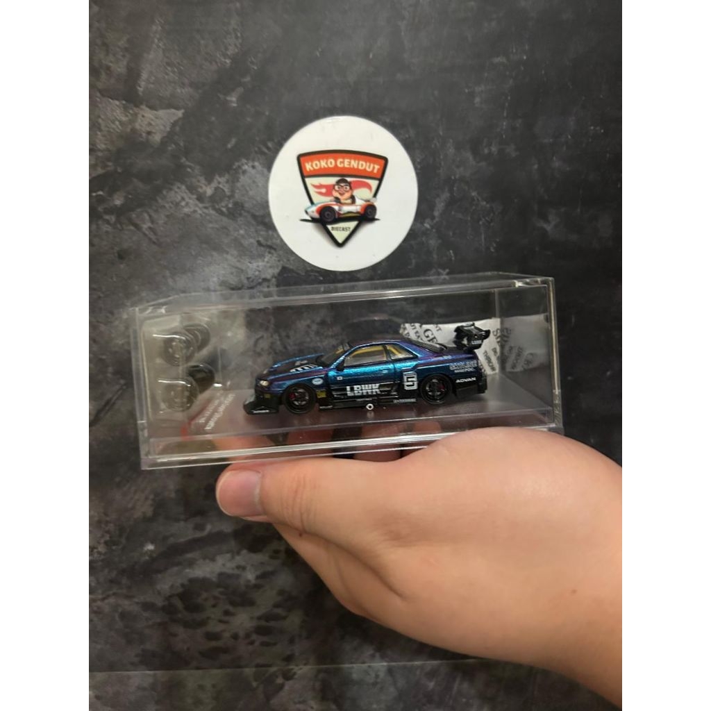 CM Model LB-ER34 Super Silhouette Nissan Skyline R34 LBWK Magic Purple UNSEALED