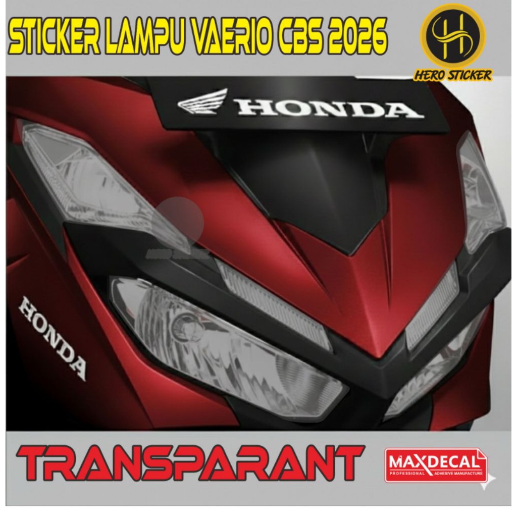 STIKER LAMPU VARIO CBS 2026 STIKER LAMPU TRANSPARANT VARIO CBS 125 2026