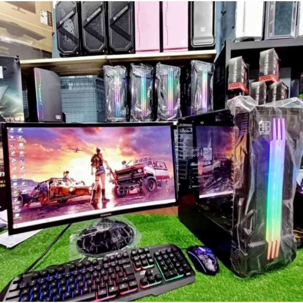 Pc gaming editing core i7 3770 ram 8gb ssd 128 hdd 500 led 22 inch cocok untuk online shope dan ofic