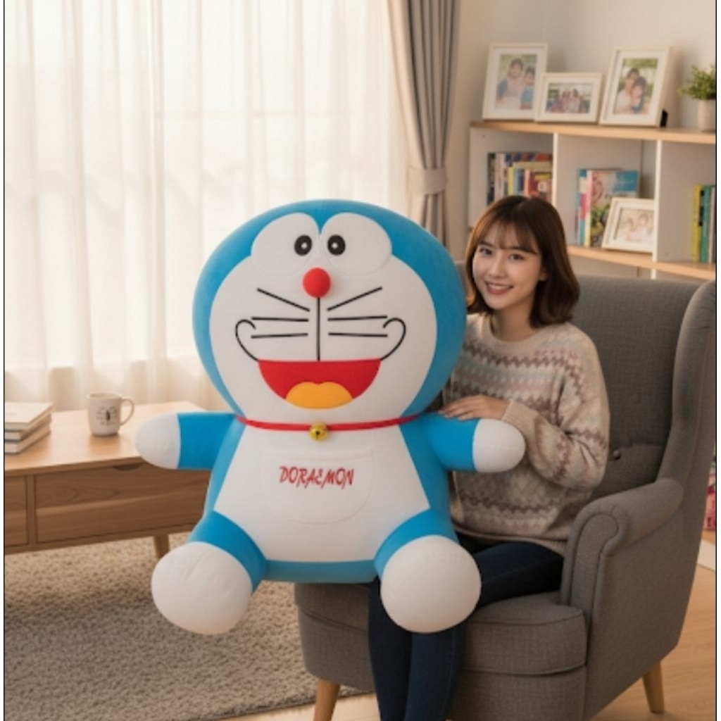 boneka doraemon super  jumbo