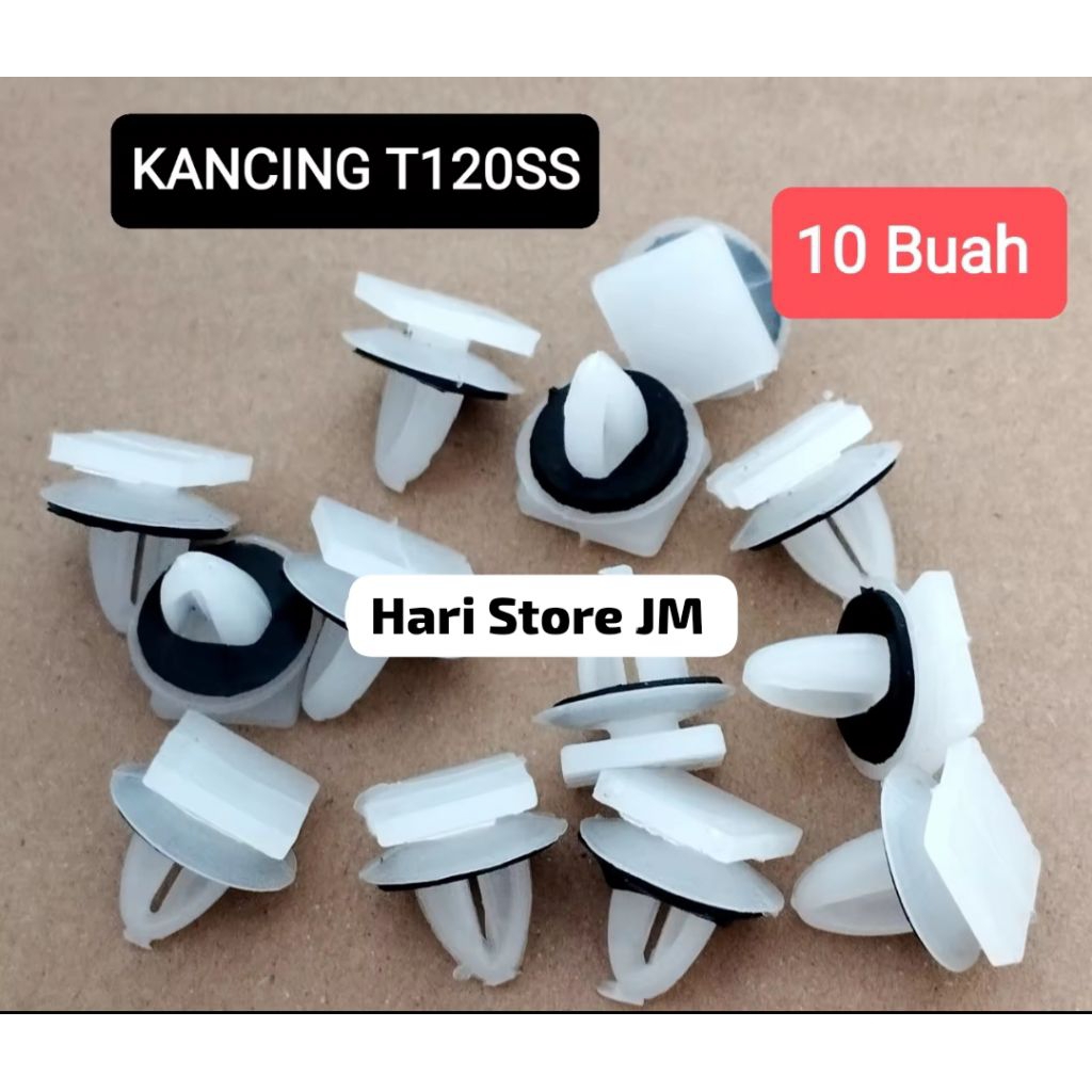 10 Pcs KLIP KANCING T120SS 10 BUAH KLIP MOBIL T120SS KANCING MOBIL T120SS KLIP BEMPER MOBIL T120SS K