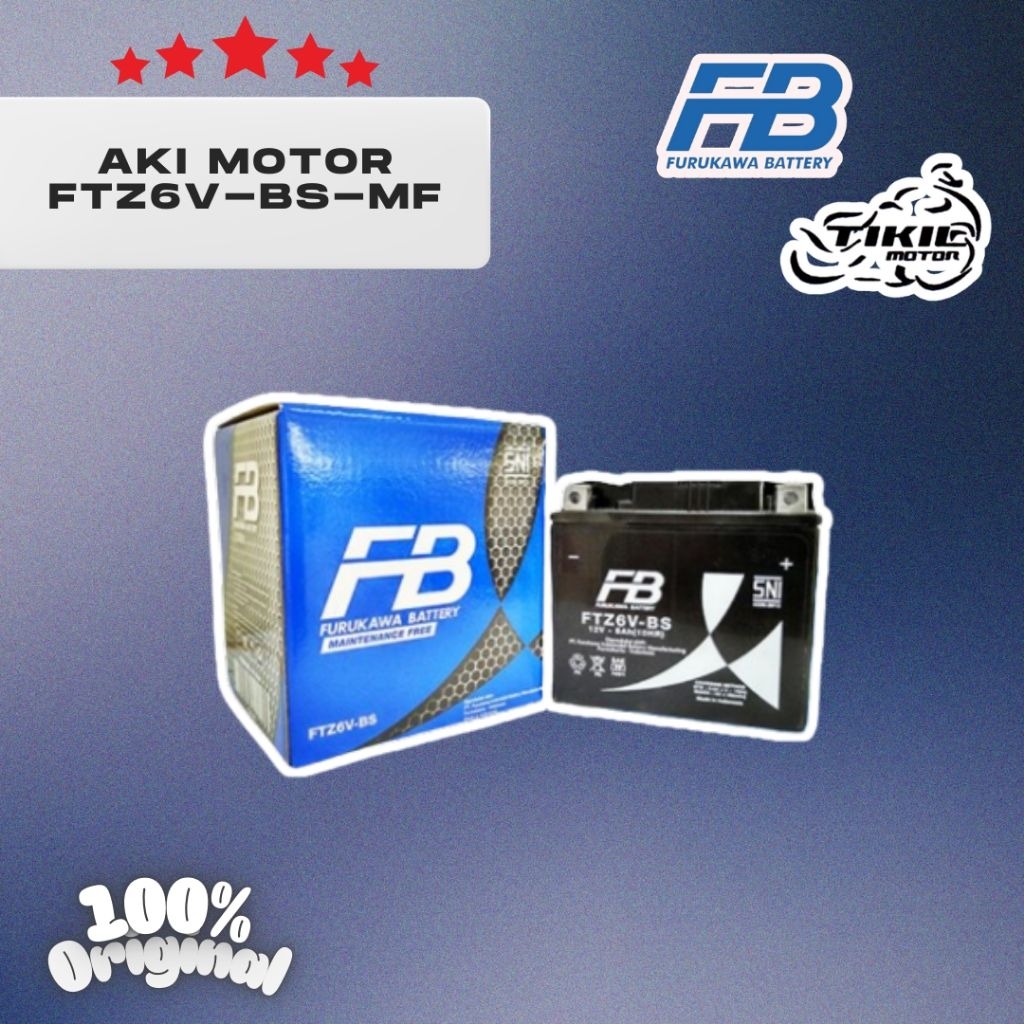 AKI FURUKAWA BATTERY FTZ6V-BS 12V - 5 Ah