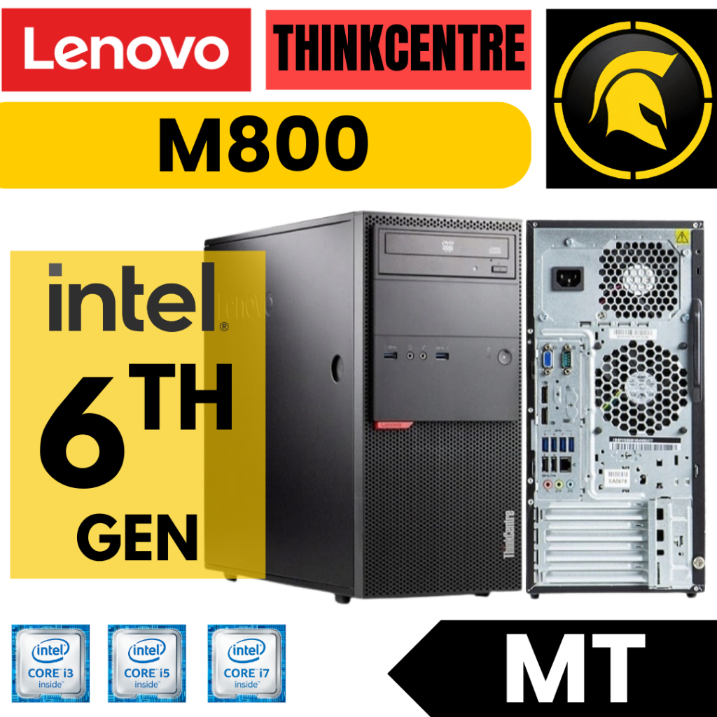 Lenovo ThinkCentre M800 MT Intel Core i3 / i5 / i7 6th Gen PC Mini Tower LGA 1151