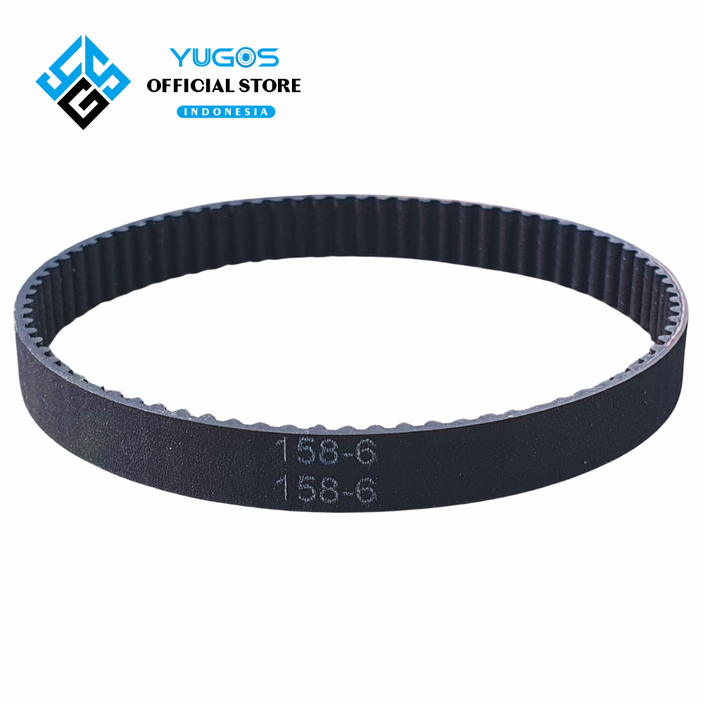 Part V Belt 158 mm untuk Mesin Bubut Tamiya 2 Ban YUGOS Development Kompatibel dengan V2B012 V2B300 