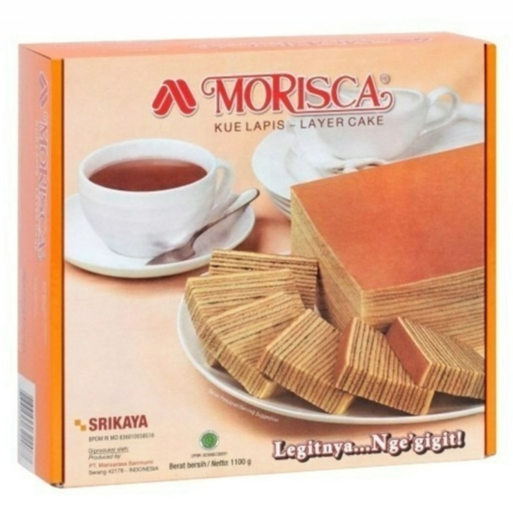 Gift Box Morisca Lapis Legit Srikaya 1100gr / Hampers Idul Fitri / Parcel Kue Lebaran