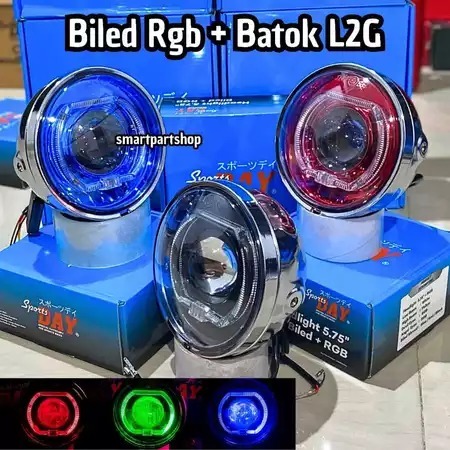 Lampu Depan Biled 5,75 inch Headlamp Biled Rgb Set Batok L2g Pnp Cb Gl Mp Sportsday
