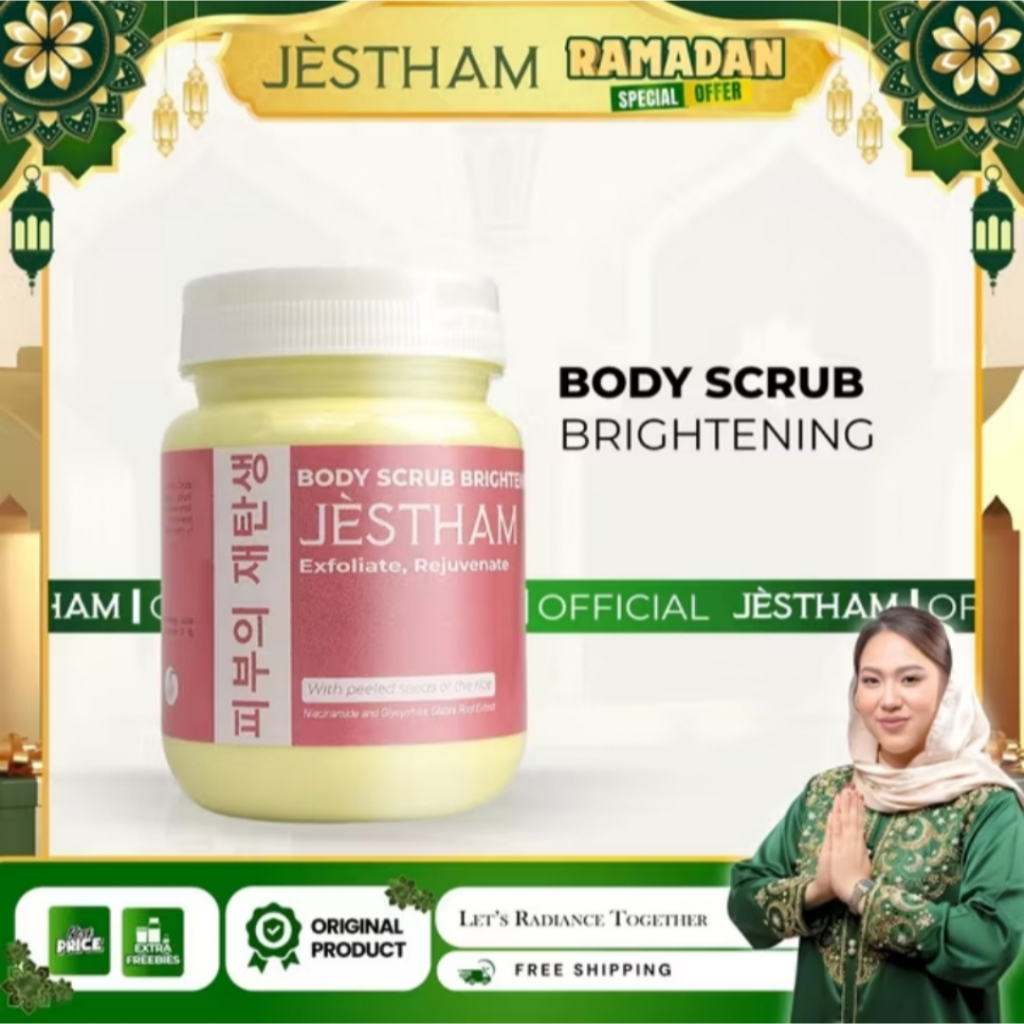 Jestham New Body Scrub Brightening jestham body scrub
