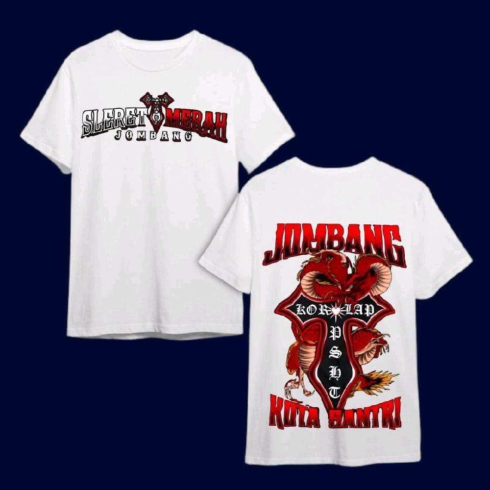 Promo Kaos Korlap SlereT jombang Bahan Cotton Combed Warna Putih