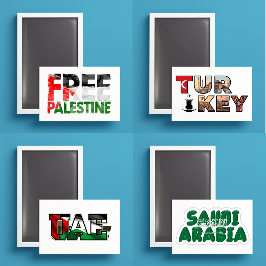 Fridget Magnet Kulkas Souvenir Oleh Oleh Negara Asia Arab Saudi Dubai Qatar Palestine Magnet Kulkas