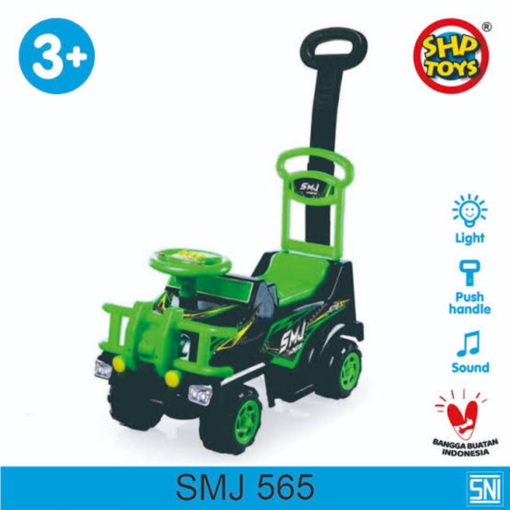 Mainan Mobil Plastik Anak Dorong Ride On Jeep Monster SHP 565
