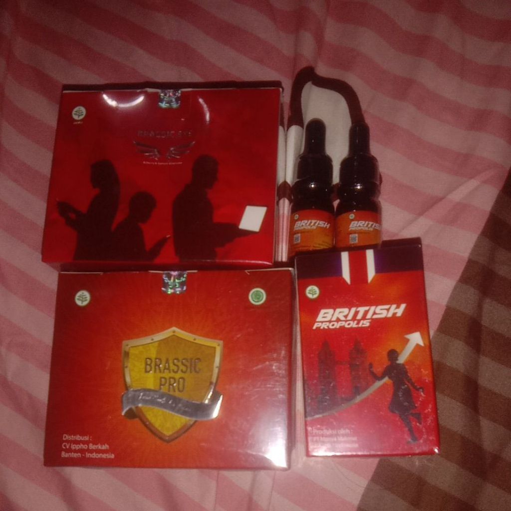 British Propolis 3+Brassic Eye 1+Brassic Pro 1. Paket Murah