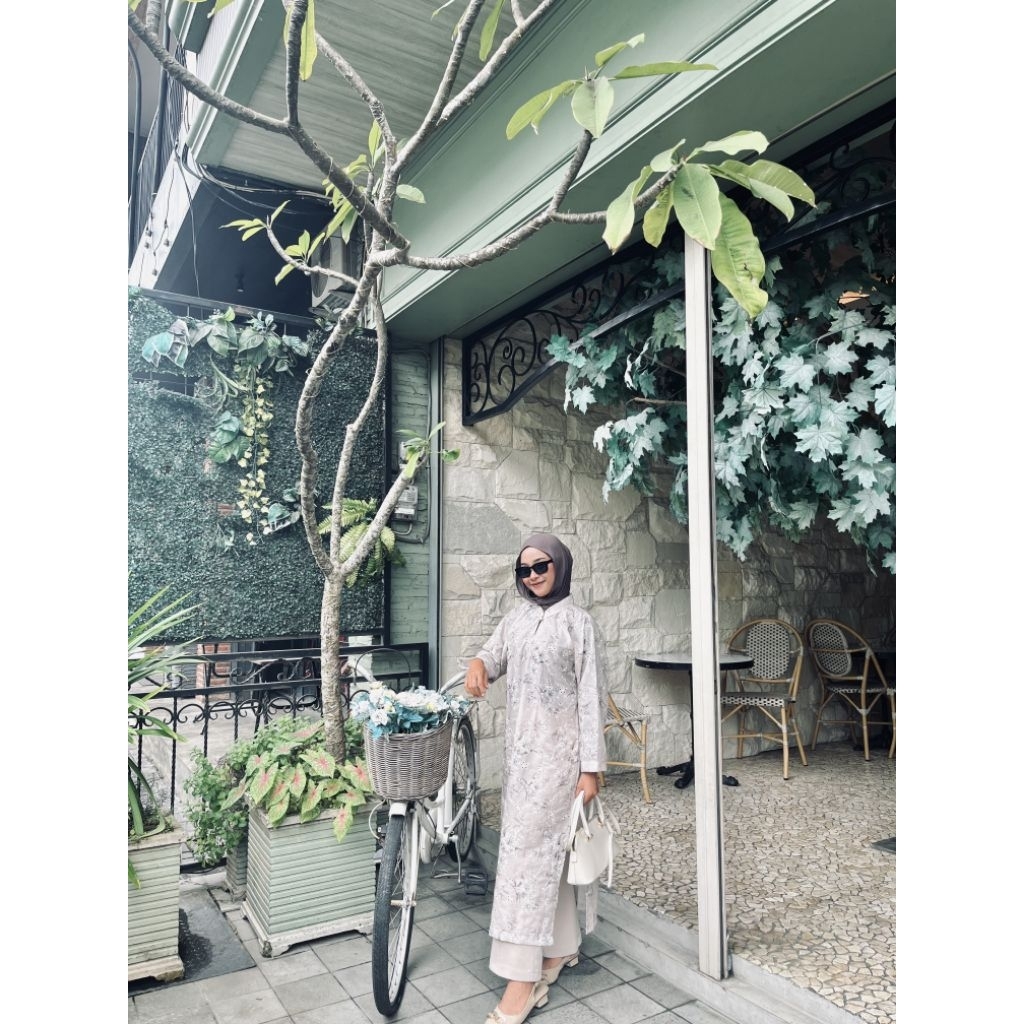 HIRAYA SET by wear aeezee | Tunik Katun Embroidery Ao dai Vietnam | One Set Tunik Rok