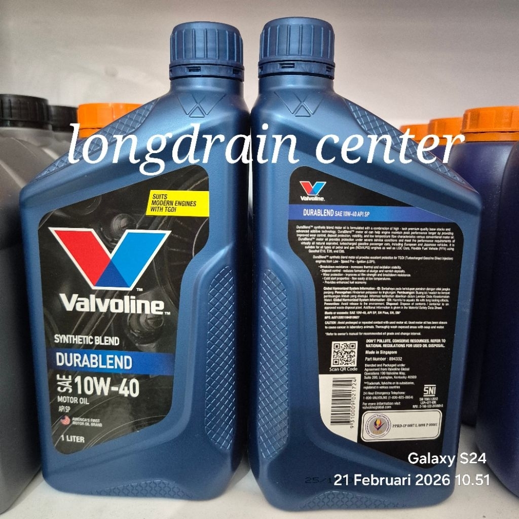 Oli Valvoline durablend 10w40 1L Original