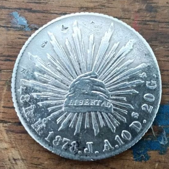 (U)Koin perak Mexicana 1878 ori