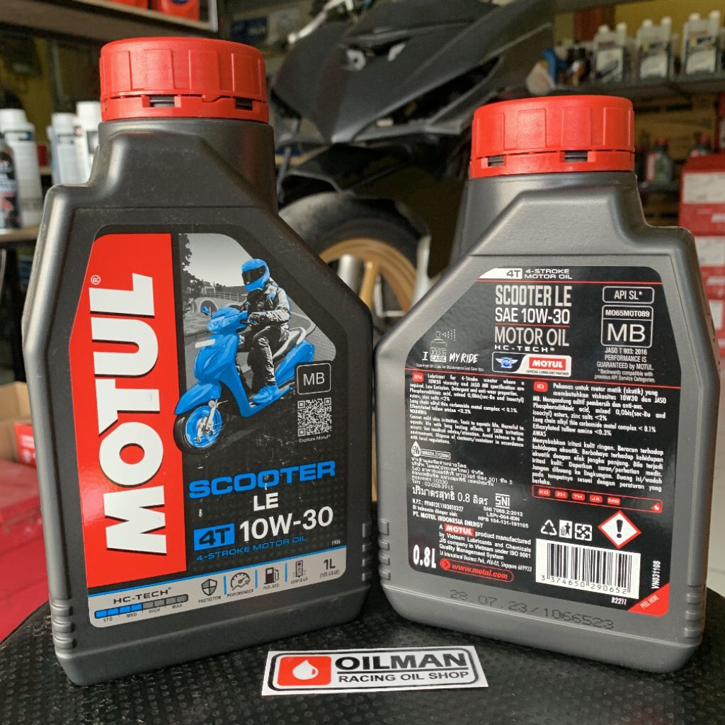 OLI MESIN MOTUL SCOOTER LE 10W30 MOTUL OIL SCOOTER LE 10W-30