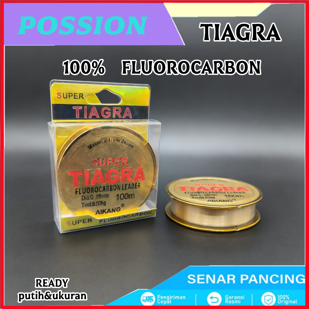 Passino Tiagra 100M Senar Pancing Nilon Garis Fishing Line Memancing Pancing Ikan Line Fishing