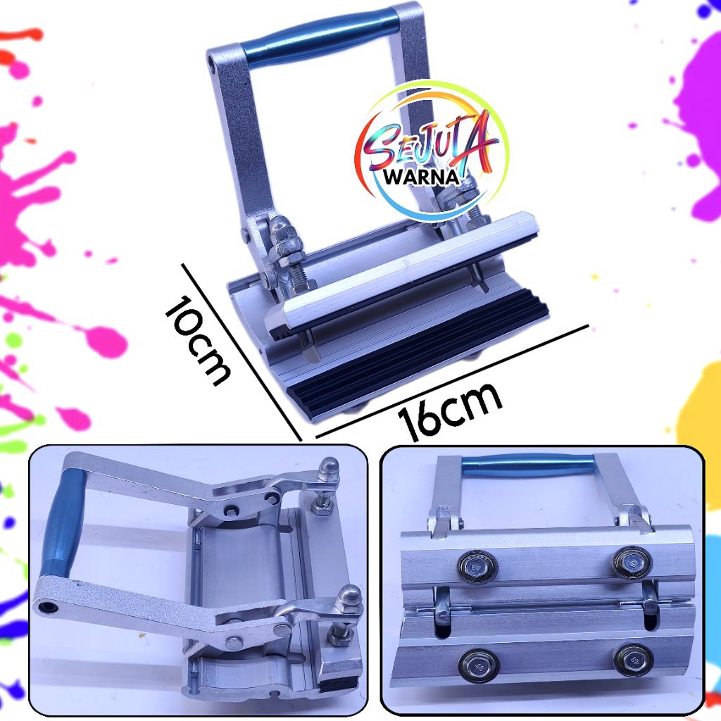 PEGANGAN PENJEPIT ALAT PASANG TARIK KAIN SCREEN ALUMUNIUM DOUBLE CHUCK SABLON