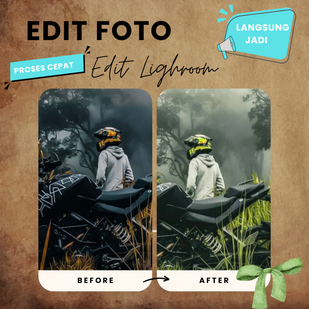 Jasa edit foto edit pencahayaan lightroom dll