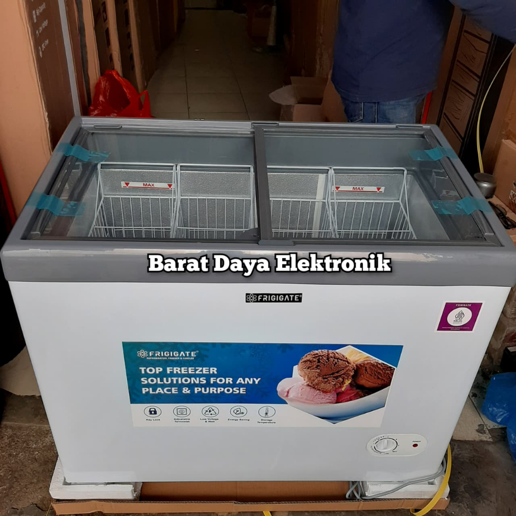 Freezer Frigigate Freezer Es Krim Freezer Sliding 200 liter F 210 Chestfreezer