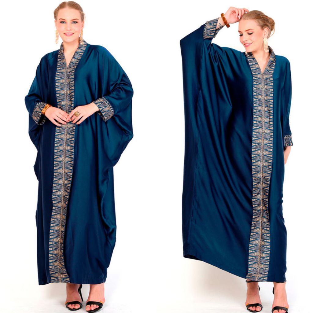 Kaftan Navy | Kaftan Biru | Kaftan Premium | Kaftan Modern | Kaftan Jumbo | Long Kaftan | Abaya Prem