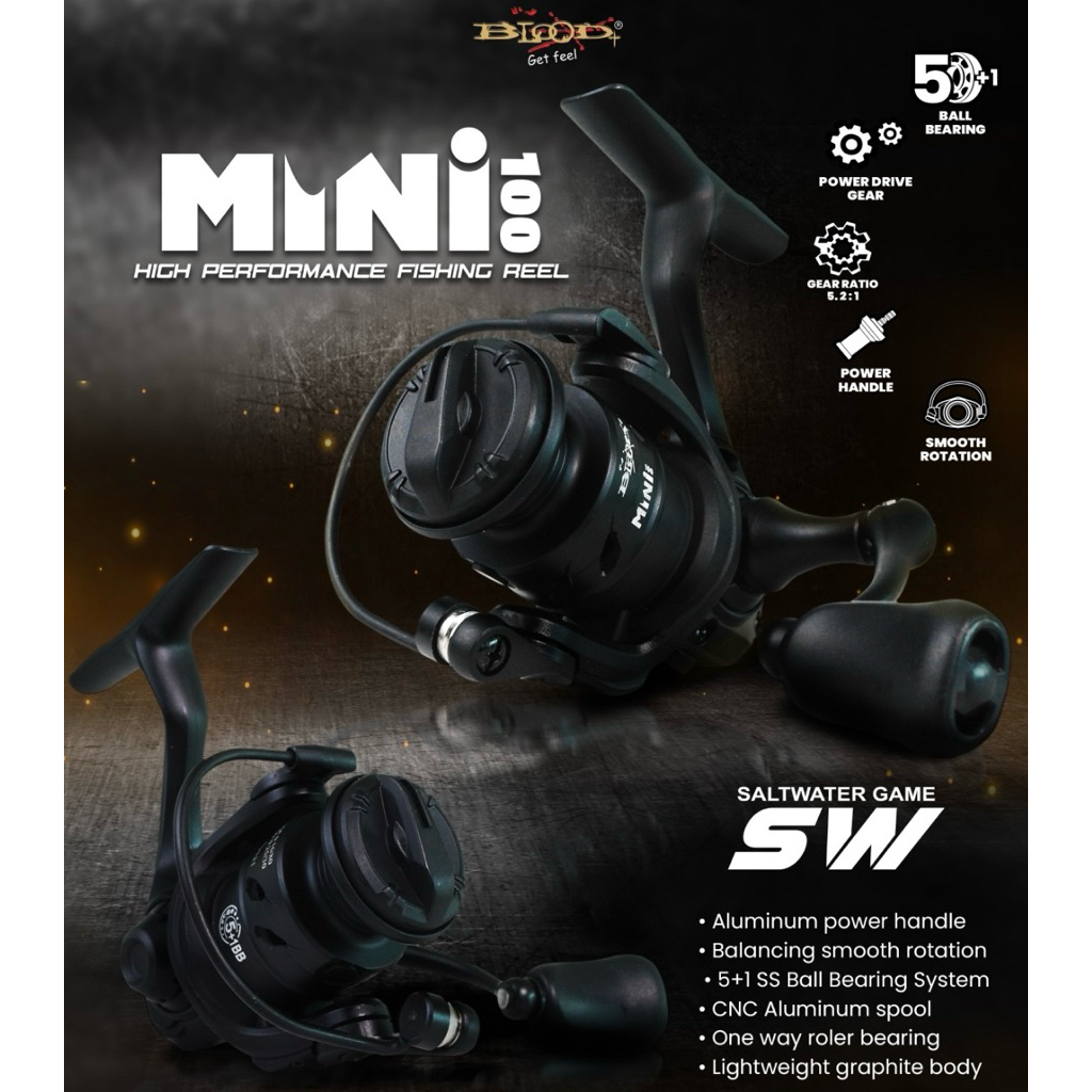 REEL BLOOD MINI 100 SW POWER HANDLE