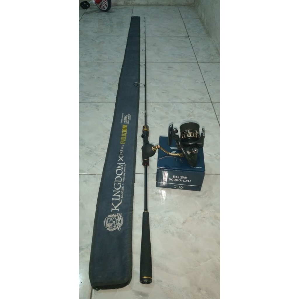 rell daiwa bg sw 5000 plus pe 2 genesis 300 meter joran seahawk kingdom evolusion pe 2 kondisi like 