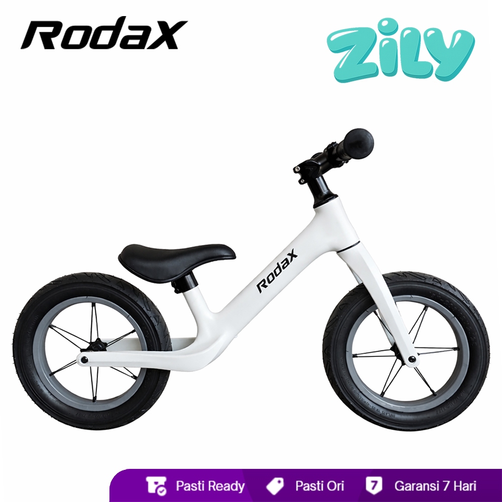 RodaX Zily 2.0 Pushbike Balance Bike Anak 2 - 6 Tahun 12 Inci Sepeda Tanpa Pedal Sepeda Latih Keseim