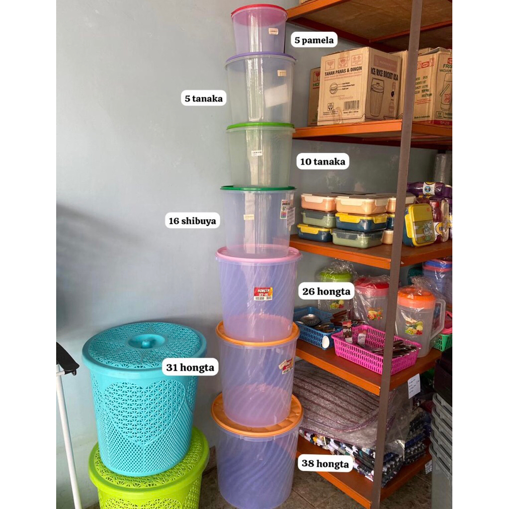 Aneka Macam toples Serbaguna // Toples Plastik dengan warna cantik