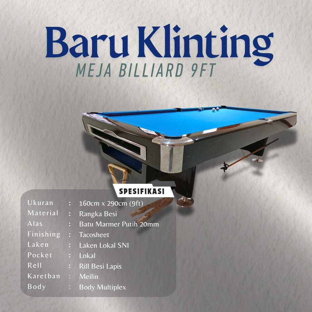 BARU KLINTING-MEJA BILLIARD 9FT TERBARU