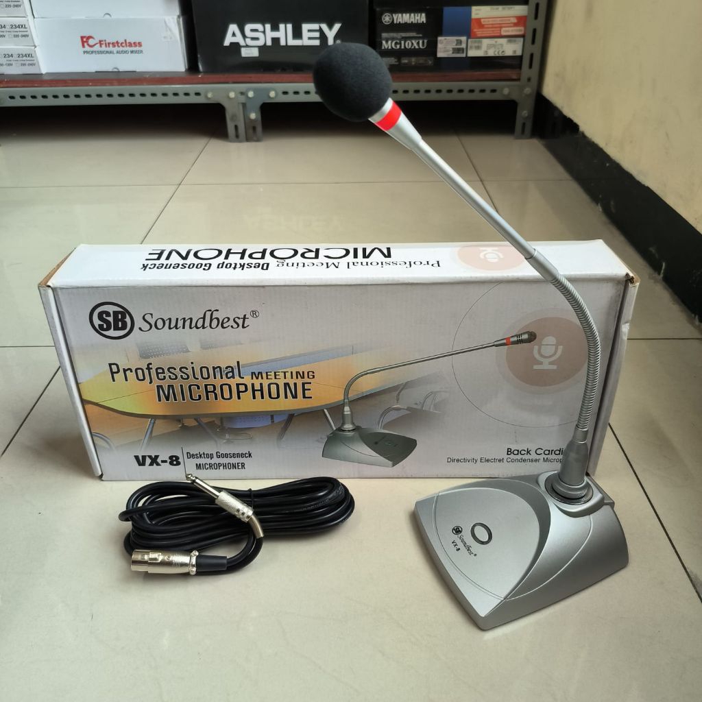 MICROPHONE MEJA SOUNDBEST VX8 SILVER