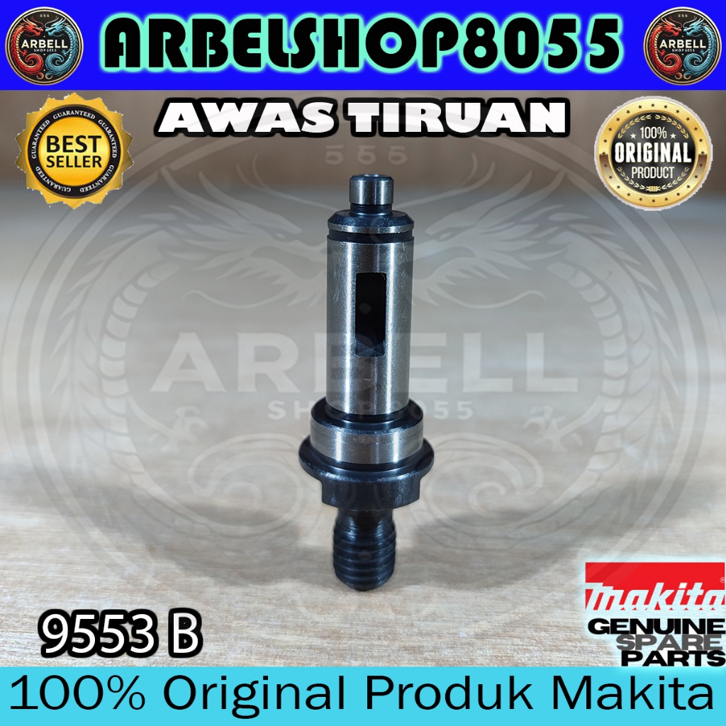 SPINDLE 9553B AS GIGI GEAR GERINDA MAKITA 9553 B PN 324488-3 ORIGINAL PART MAKITA