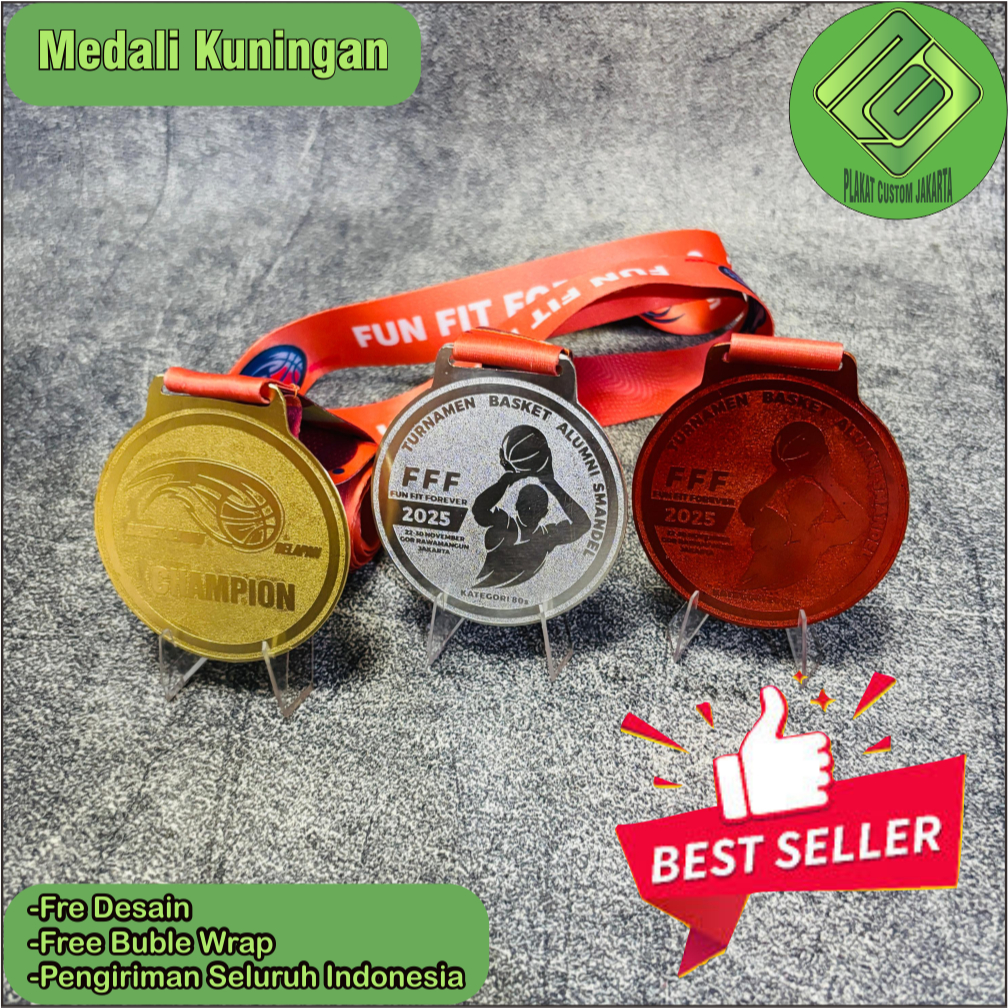 Medali Kuningan | Medali Kuningan Custom | Medali Wisuda