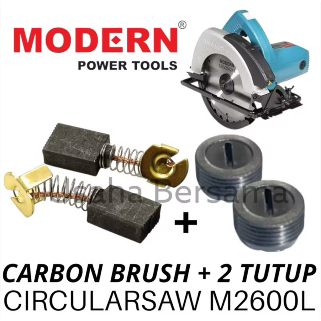 CARBON BRUSH + 2 TUTUP CARBON BRUSH CIRCULARSAW MODERN M2600L