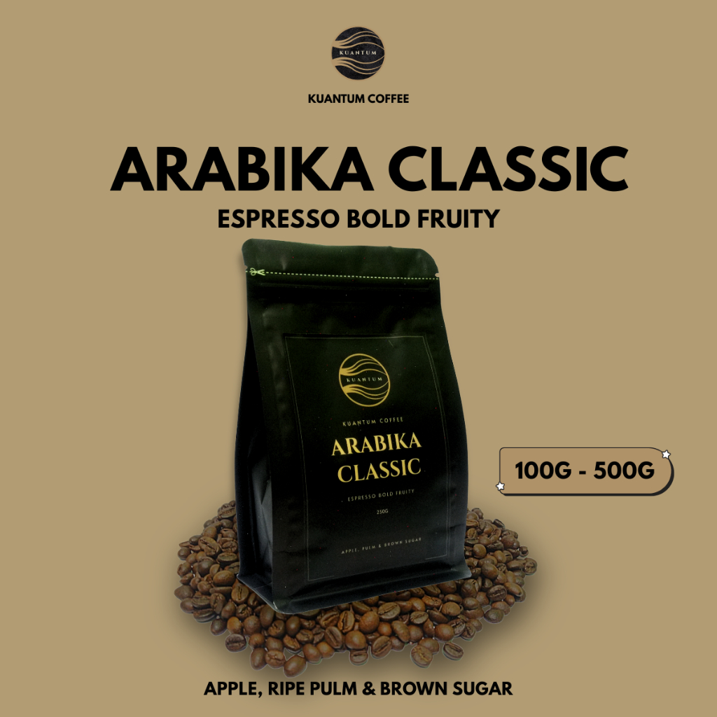 Biji Kopi Bubuk Arabika Classic Espresso Base Kuantum Coffee