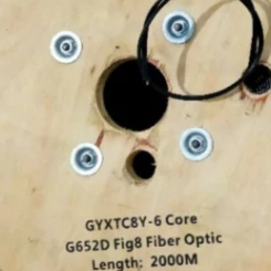 eyota 6core GYXTC8Y 6 CORE G652D FIG8 DROP CABLE KABEL FTTH 2KM / 2000M G652 D G 652d 6F cable 2000 