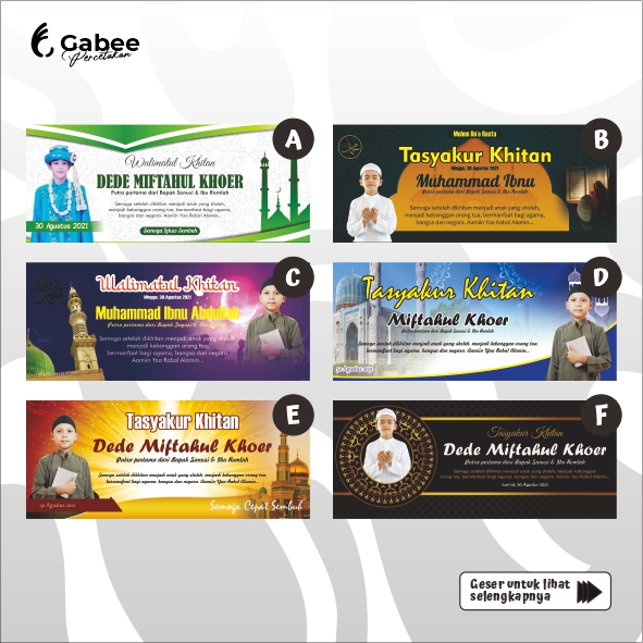 BANNER / SPANDUK / BACKDROP KHITAN / SUNATAN KHITANAN