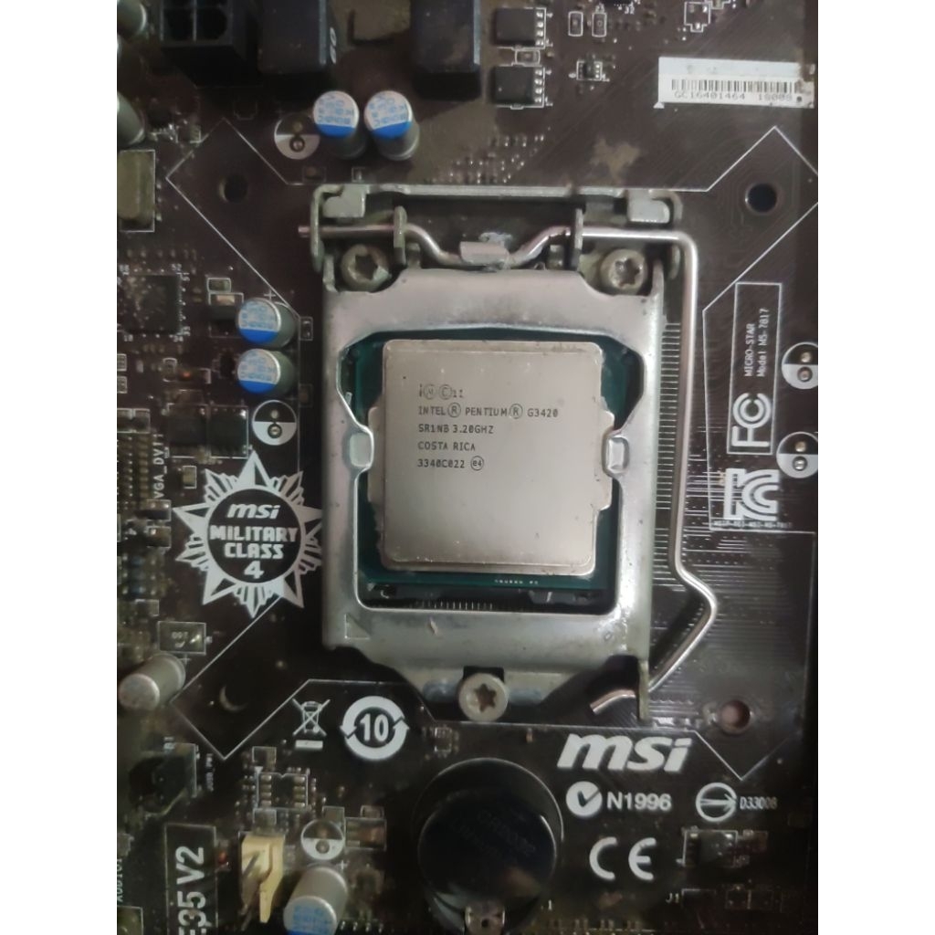 MSI h81m-e35 V2 minus + processor G3420