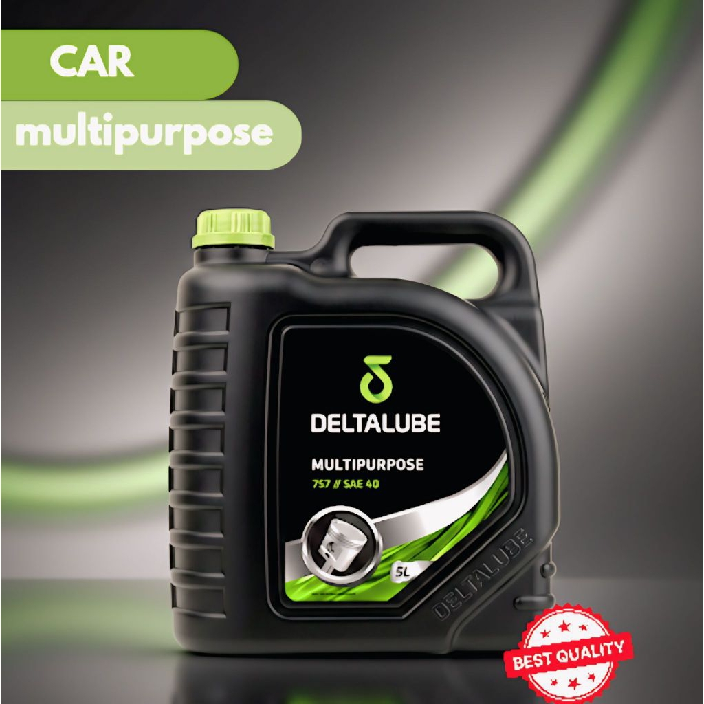 DELTALUBE Multipurpose 757 SAE 30/SAE 40 – Oli Serbaguna 5 Liter | Pelumas Mesin Bensin & Diesel