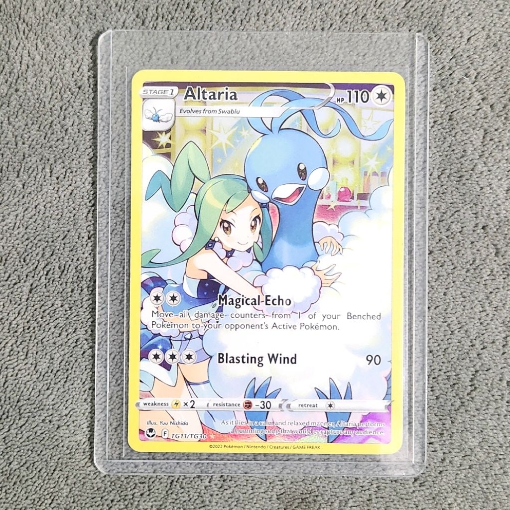 Altaria Pokemon Card EN [CHR] - Original Trainer Gallery TG11/TG30 TCG Silver Tempest Kartu English 