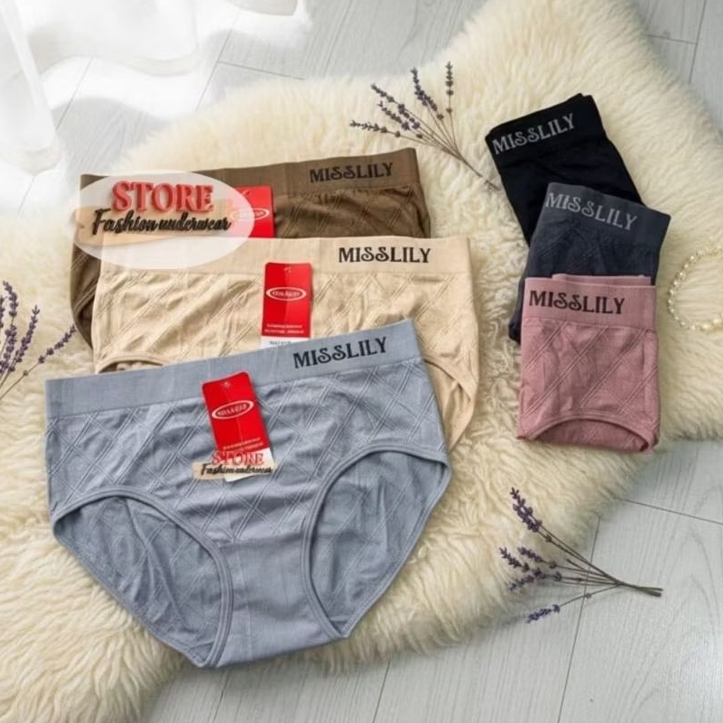 MISSLILY PROMO CD RAJUT MISSLILY Celana Dalam Wanita Nyaman Dewasa Midi Bahan Rajut Model Segitiga P