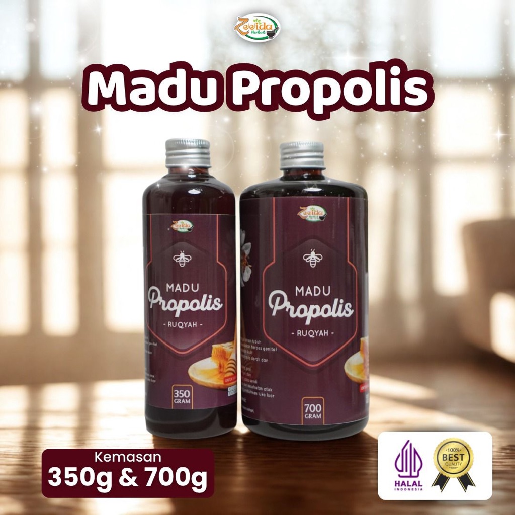 ZEEIDA Madu Propolis Murni Antioksidan Kuatkan Imunitas 350g