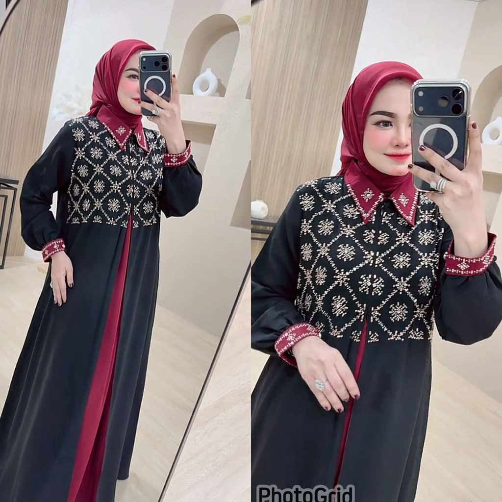 gamis abaya hikmat KW