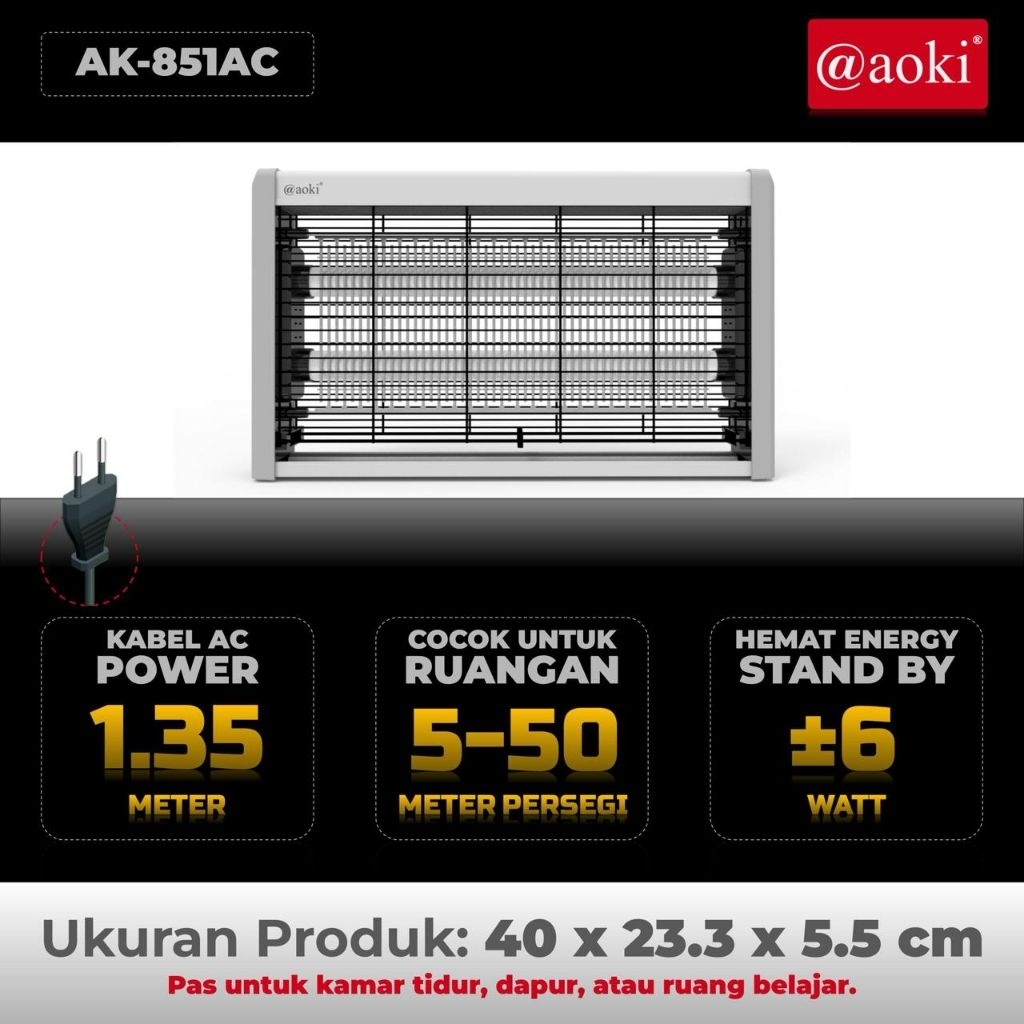 PERANGKAP NYAMUK/LAMPU ANTI NYAMUK LISTRIK AC220V 395nm UV/AMAN,HEMAT ENERGI,TARIK BANYAK NYAMUK